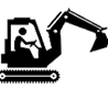 98x90mini excavator Icon
