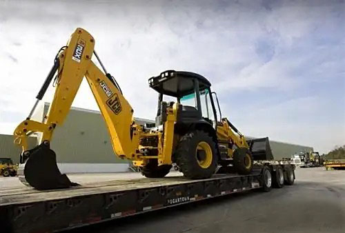 backhoe loader excavation end